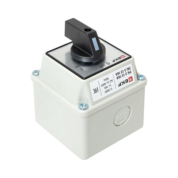 Переключатель кулачковый ПК-3-13 16А 3P "ВКЛ-ВЫКЛ" IP65 EKF PROxima