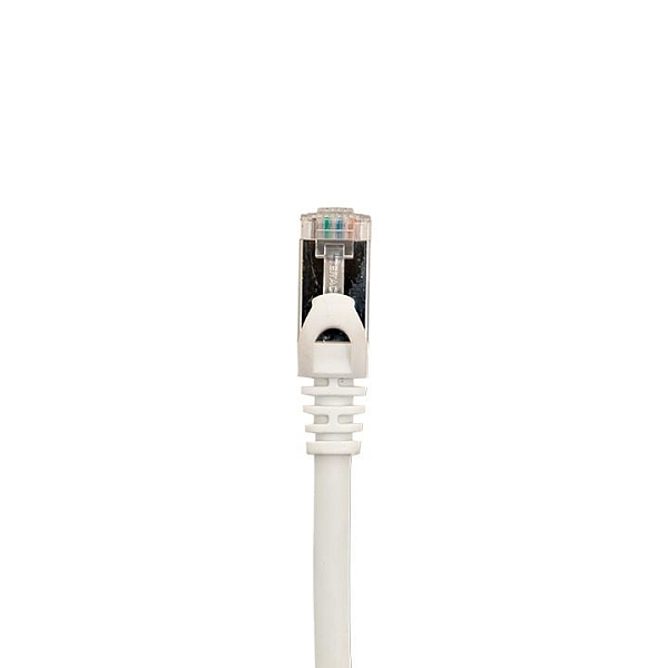 Патч-корд TERACOM CS Cat.6A экранированный S/FTP оболочка LSZH белый (5,0м)