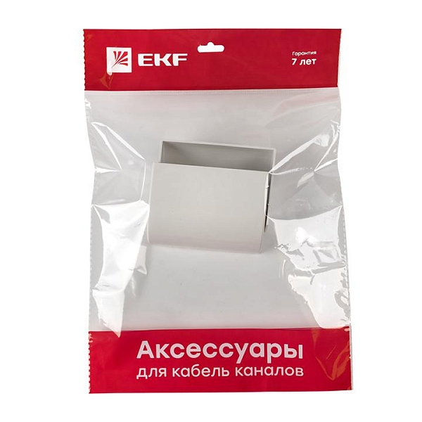 Заглушка (100x40) (2 шт) белая EKF-Plast 