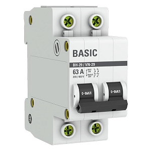 Выключатель нагрузки ВН-29 2P 63А BASIC