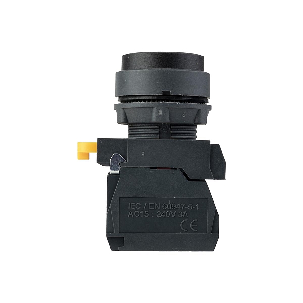 Кнопка выпирающая SB-25 без фиксации 1NO+1NС черная IP65 EKF