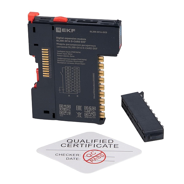 Модуль расширения дискретных сигналов GL200-DI16 D-CARD EKF