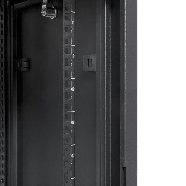 Шкаф настенный 19" TERACOM PRO 12U 600x450 мм дверь стеклянная с замком-ручкой чёрный