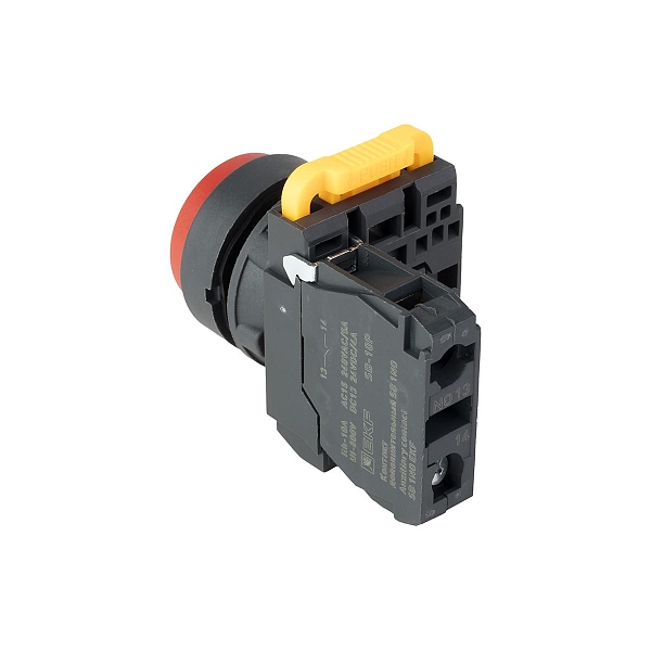 Кнопка выпирающая SB-25 без фиксации 1NO красная IP65 EKF