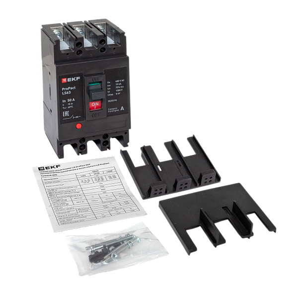 Выключатель автоматический в литом корпусе ProPact LS63 50А 3P 15кА EKF