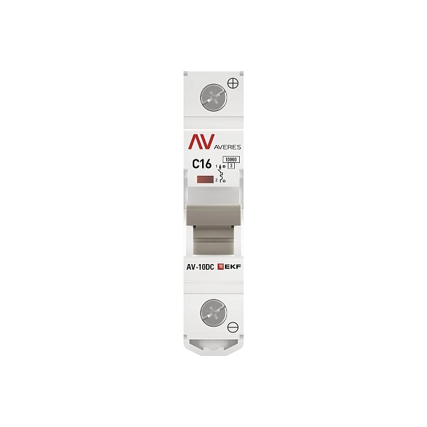 Выключатель автоматический AV-10 DC 1P 16A (C) 10kA EKF AVERES