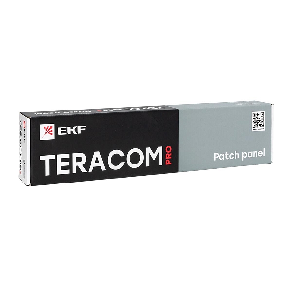 Патч-панель высокой плотности TERACOM PRO 19'' Cat.5E 1U неэкранированная UTP 48 портов RJ-45 Dual IDC с органайзером
