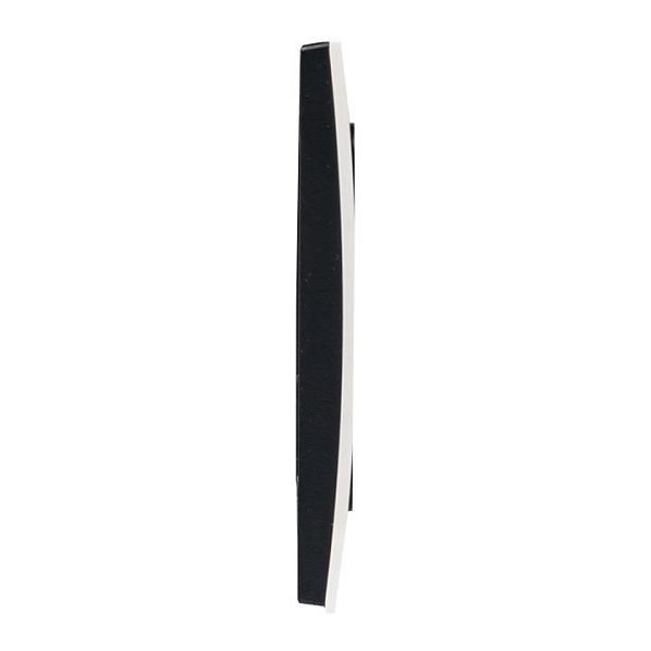 Стокгольм Рамка 2-местная белая с линией цвета черный EKF