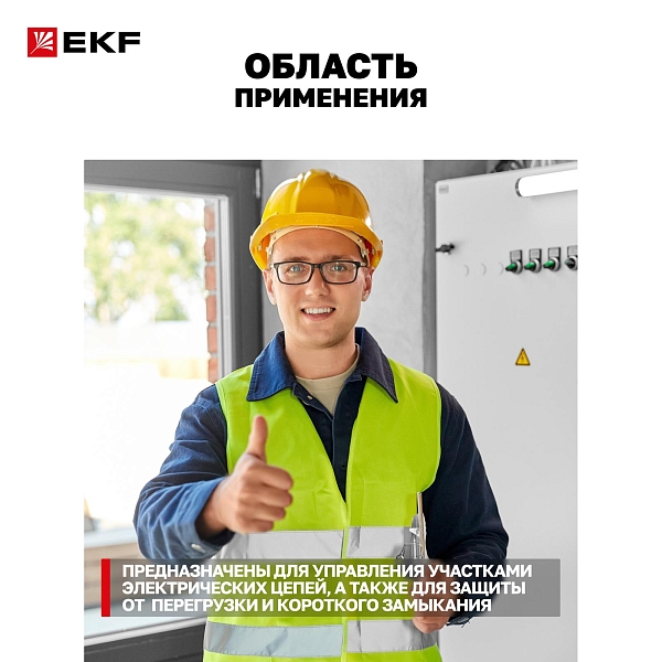 Выключатель автоматический AV-125 3P 100A (C) 10kA EKF AVERES