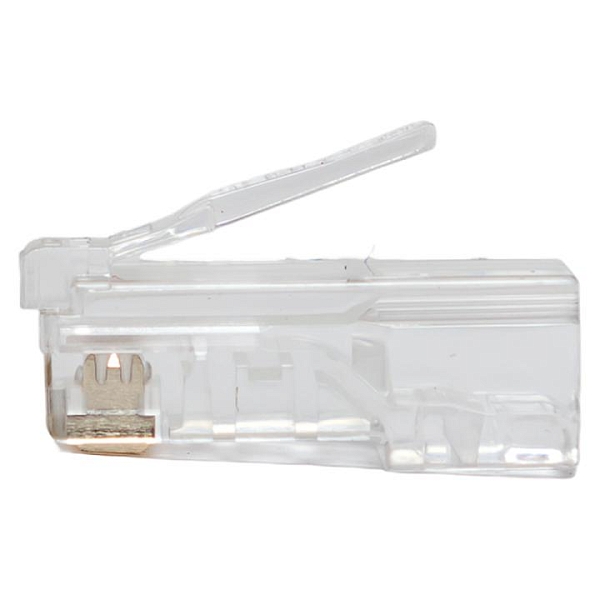 Коннектор RJ-45 TERACOM PRO неэкранированный 8P8C 30мкд Cat.5E универсальный (упак.10шт)