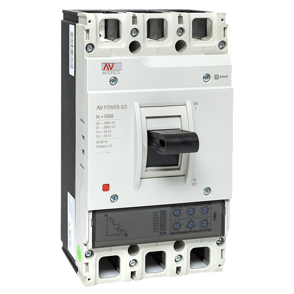 Выключатель автоматический в литом корпусе AV-POWER-3/4 630А 50кА ETU2.0 EKF