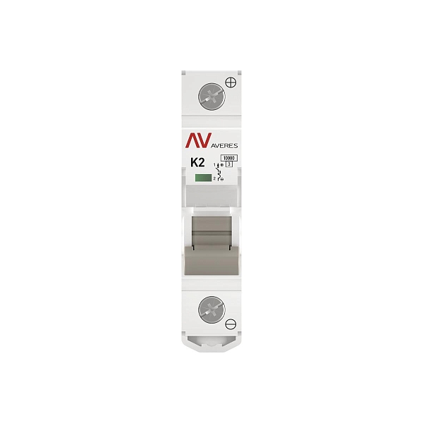 Выключатель автоматический AV-10 DC 1P 2A (K) 10kA EKF AVERES