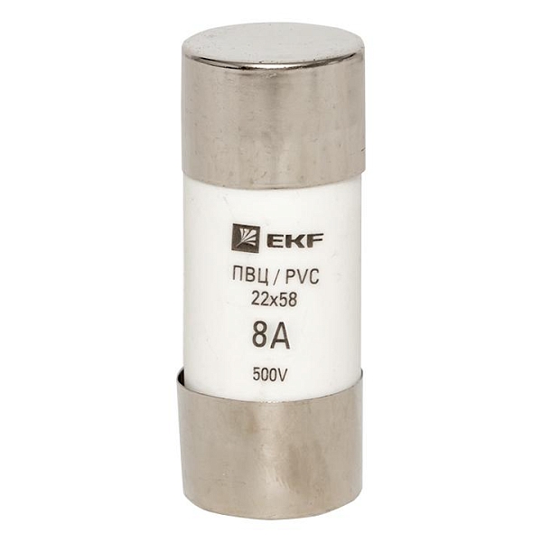 Плавкая вставка цилиндрическая ПВЦ (22x58) 8А EKF 