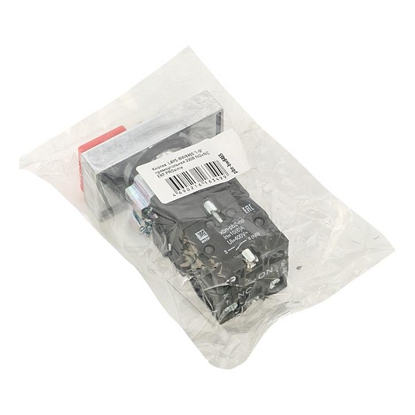 Кнопка LAY5-BW8465 "I-O" прямоугольная 230В NO+NC EKF PROxima