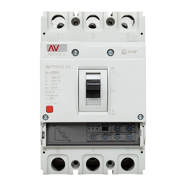Выключатель автоматический в литом корпусе AV-POWER-2/3 250А 50кА ETU2.0 EKF
