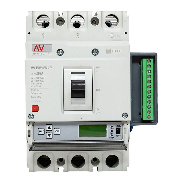 Выключатель автоматический в литом корпусе AV-POWER-2/3 250А 100кА ETU6.2 EKF