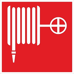 Знак наклейка F02 "Пожарный кран" (200x200) ГОСТ 12.4.026-2015 EKF PROxima