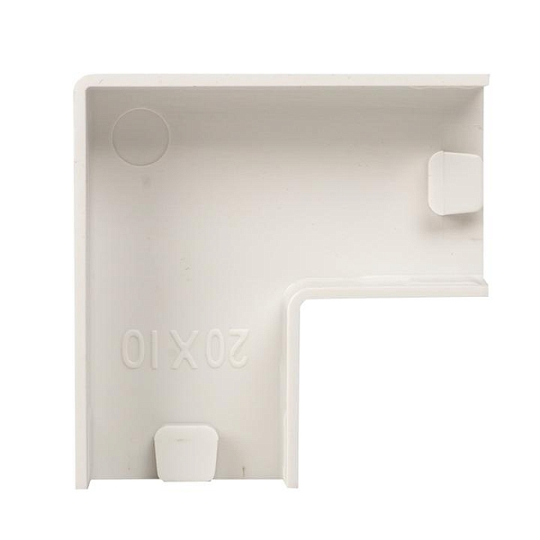 Поворот 90 гр. (20x10) (4 шт) белый EKF-Plast 