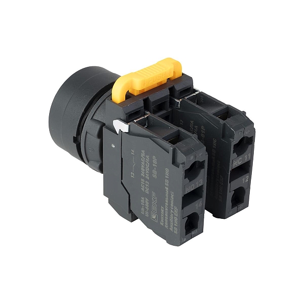 Кнопка SB-31 плоская с фиксацией 1NO+1NС синяя IP65 EKF
