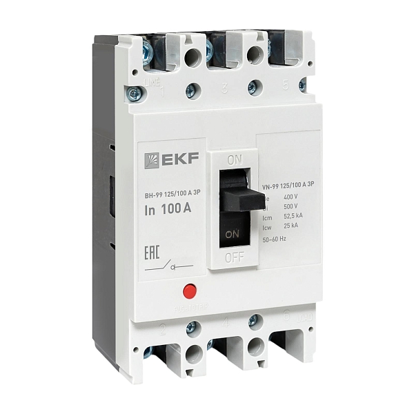 Выключатель нагрузки ВН-99 125/100А 3P EKF PROxima
