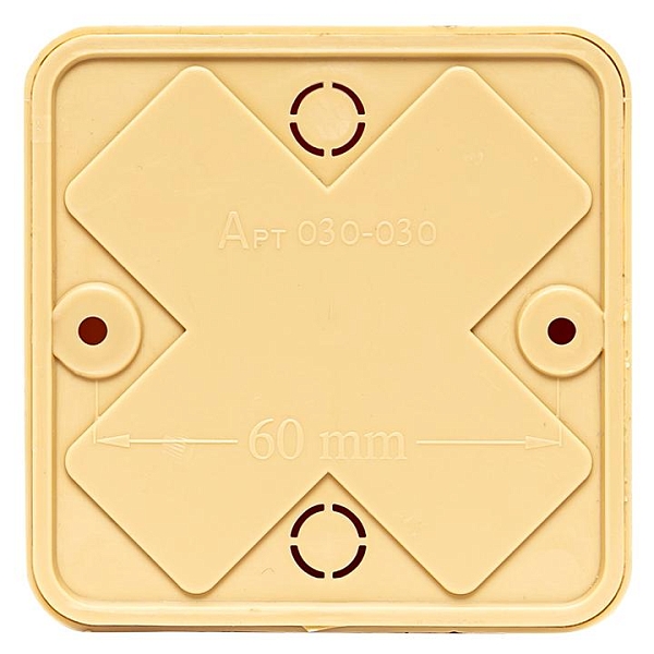 Коробка разветвительная КМР-030-030кг (75x75x26) с клеммником светлое дерево EKF PROxima