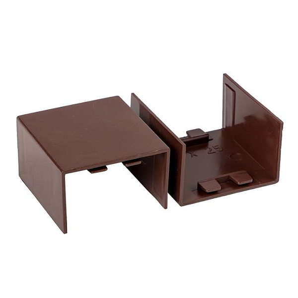 Соединитель (40x25) (4 шт) темное дерево EKF-Plast 