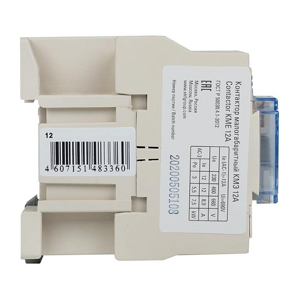 Контактор КМЭ-1 12А 1NO 400В AC EKF