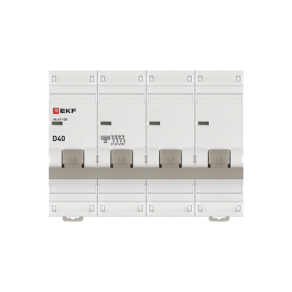 Автоматический выключатель ВА 47-100 4P 40А (D) 10kA PROXIMA EKF