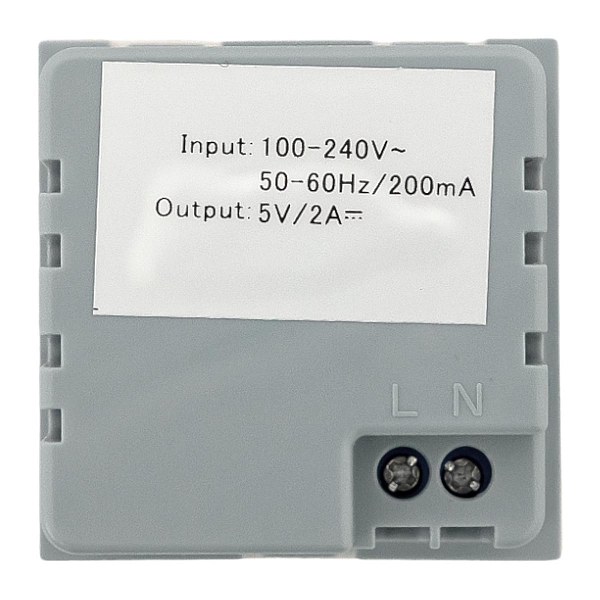 Розетка USB A+A, 2.1А, 2 гнезда, без индикатора EKF