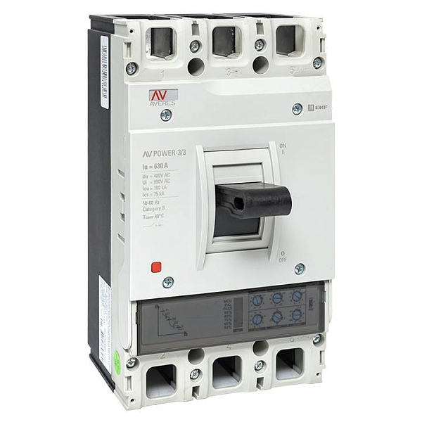 Выключатель автоматический в литом корпусе AV-POWER-3/3 630А 100кА ETU2.0 EKF