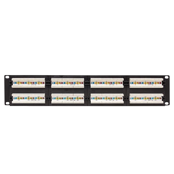 Патч-панель TERACOM PRO 19'' Cat.5E 2U неэкранированная UTP 48 портов RJ-45 Dual IDC