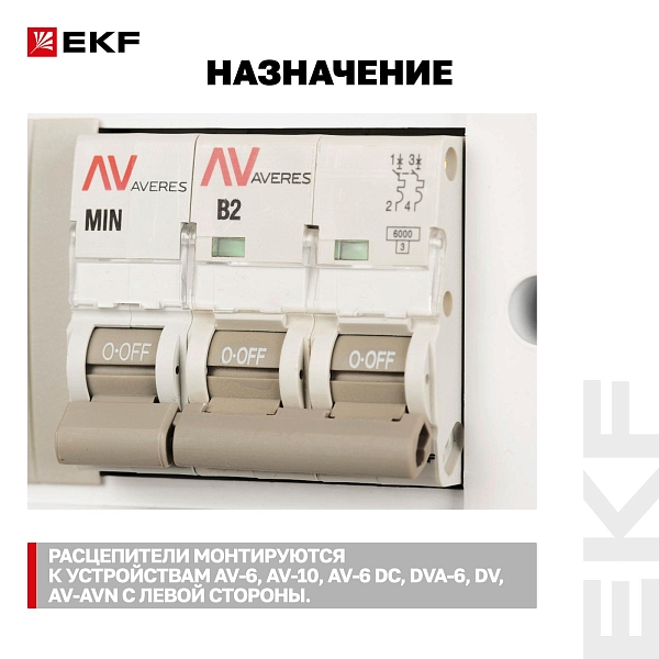 Расцепитель минимального напряжения AV-MIN EKF AVERES