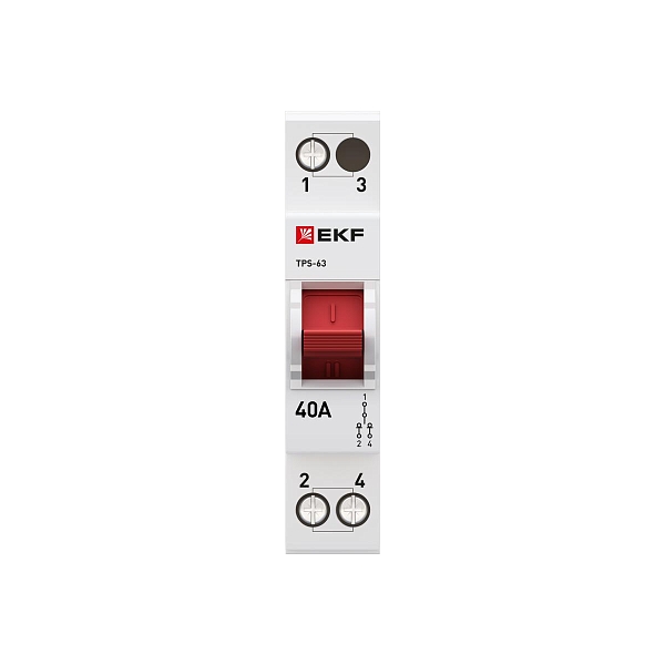 Трехпозиционный переключатель ТПС-63 1P 40А PROXIMA EKF