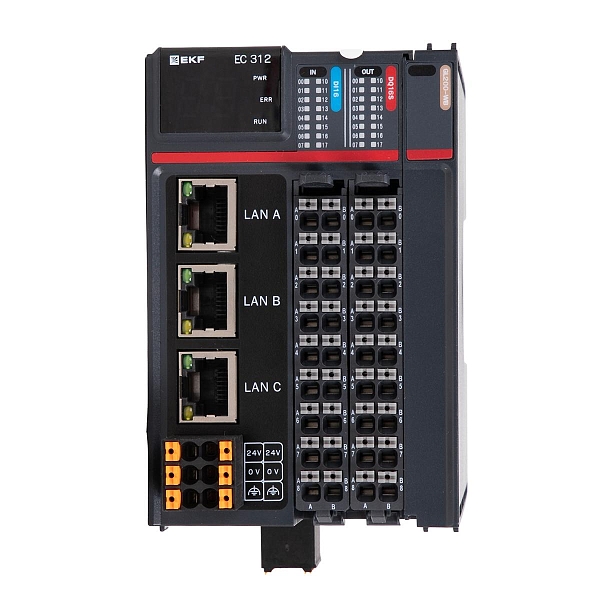 Программируемый логический контроллер (ПЛК) EC312 токоподающий D-CARD EKF