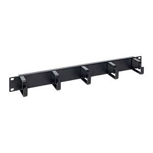 Кабельный органайзер TERACOM PRO 1U 5 колец чёрный