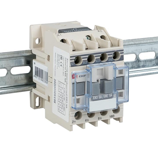 Контактор КМЭ-1 18А 1NO 230В AC EKF