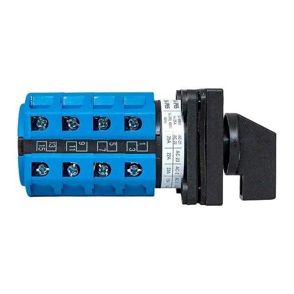 Переключатель кулачковый ПК-1-24 25А 4P «1-0-2» IP65 EKF
