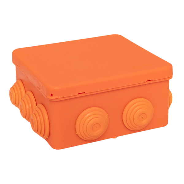 Коробка огнестойкая E45 100x100x50мм с клеммникам 6 полюсов 0,5-10мм2 IP55 HF EKF