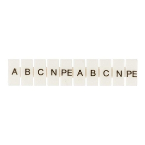 Маркеры для UT/ST/Push-in 6 с символами "A, B, C, N, PE" (100 шт.) EKF