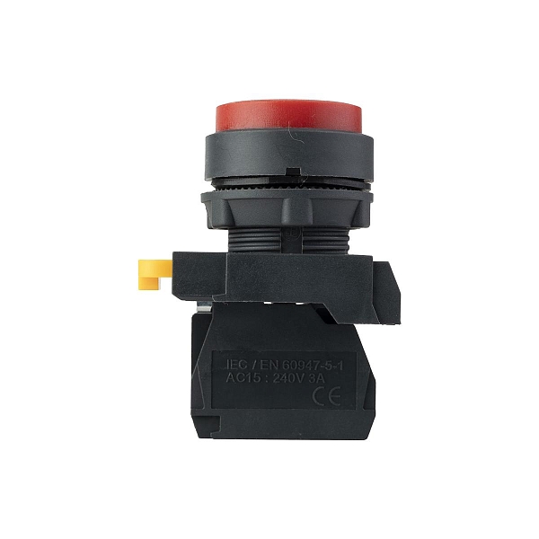 Кнопка выпирающая SB-25 без фиксации 1NС красная IP65 EKF