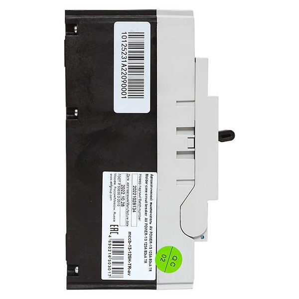 Выключатель автоматический в литом корпусе AV-POWER-1/3 125А 80кА TR EKF