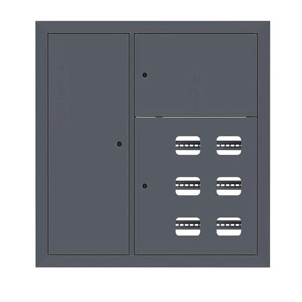 Щит этажный 6 кв. слаботочка слева RAL7016 (1000x950x150) EKF PROxima