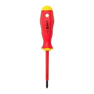 Отвертка Professional PZ-FL1x80 мм VDE 1000В EKF