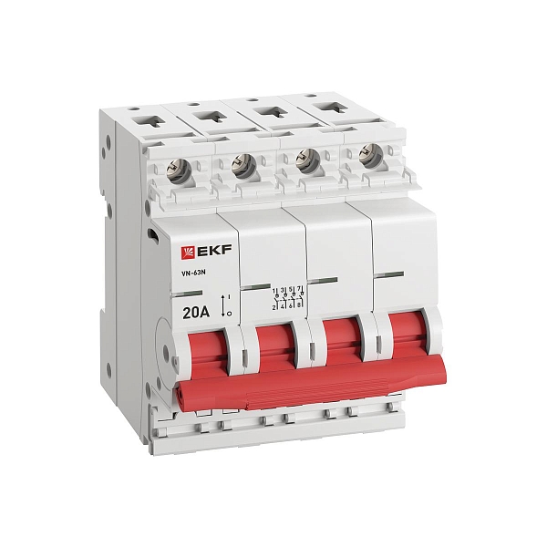 Выключатель нагрузки ВН-63N 4P 20А PROXIMA EKF 