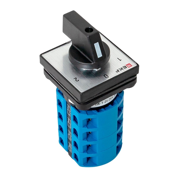 Переключатель кулачковый ПК-1-24 25А 4P «1-0-2» IP65 EKF