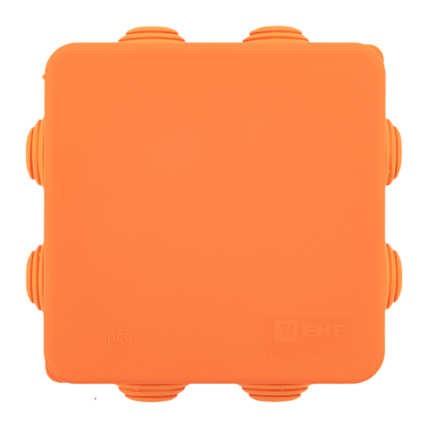 Коробка огнестойкая E45 85x85x40мм с клеммниками 4 полюса 0,5-10мм2 IP55 HF EKF
