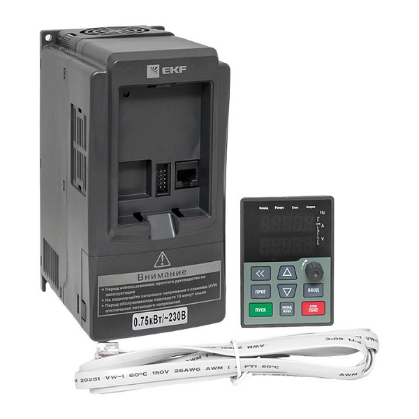 Преобразователь частоты 0,75/1,5кВт 1x230В VECTOR-100 EKF PROxima