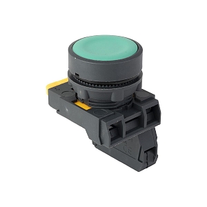 Кнопка SB-21 плоская без фиксации 1NС зеленая IP65 EKF