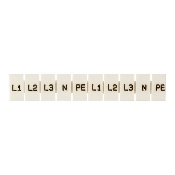 Маркеры для ST 1,5 с символами "L1, L2, L3, N, PE" (100 шт.) EKF
