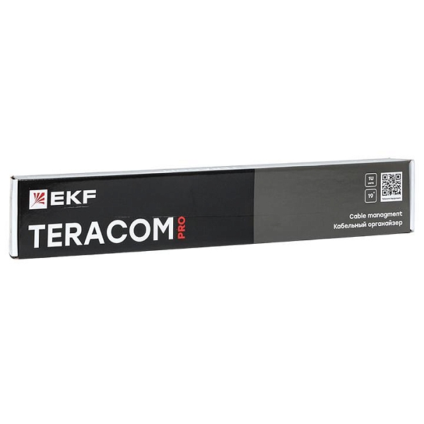 Кабельный органайзер TERACOM PRO 1U 5 колец серый